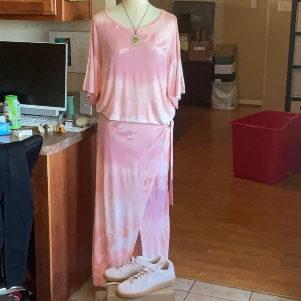 Free People Alyssa Pink Wrap Dress Size M, NWT - Picture 6 of 16